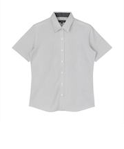 【ストレッチ】 レギュラー 半袖 形態安定 ニットシャツ レディースシャツ