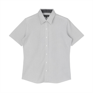 【ストレッチ】 レギュラー 半袖 形態安定 ニットシャツ レディースシャツ