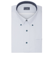 【Layered Cool】 ボタンダウン 半袖 形態安定 ワイシャツ