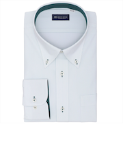 【ストレッチ・大きいサイズ】 ボタンダウン 長袖 形態安定 ニットシャツ