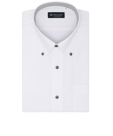 【吸水速乾・大きいサイズ】 ボタンダウン 半袖 形態安定 ワイシャツ