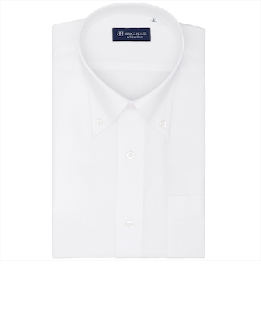 【吸水速乾・大きいサイズ】 ボタンダウン 半袖 形態安定 ワイシャツ