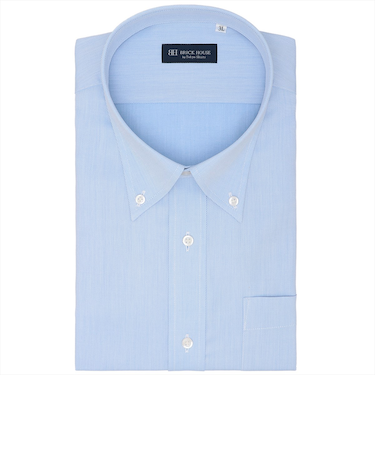 【吸水速乾・大きいサイズ】 ボタンダウン 半袖 形態安定 ワイシャツ