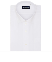 【吸水速乾】 ワイド 半袖 形態安定 ワイシャツ