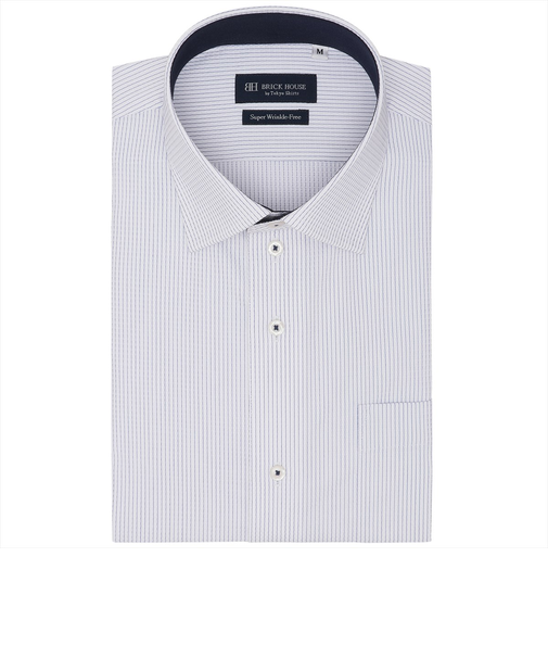 【超形態安定】 ワイド 半袖 形態安定 ワイシャツ