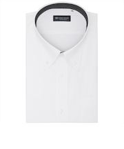 【透け防止・大きいサイズ】 ボタンダウン 半袖 形態安定 ワイシャツ