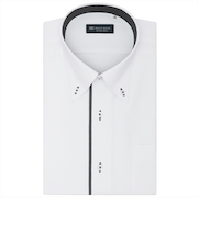 【透け防止】 ボタンダウン 半袖 形態安定 ワイシャツ