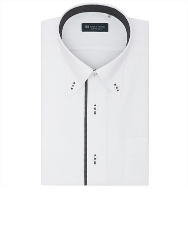 【透け防止】 ボタンダウン 半袖 形態安定 ワイシャツ