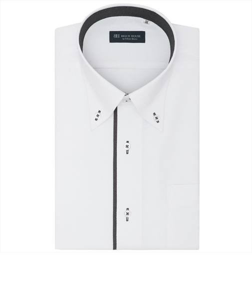 【透け防止】 ボタンダウン 半袖 形態安定 ワイシャツ