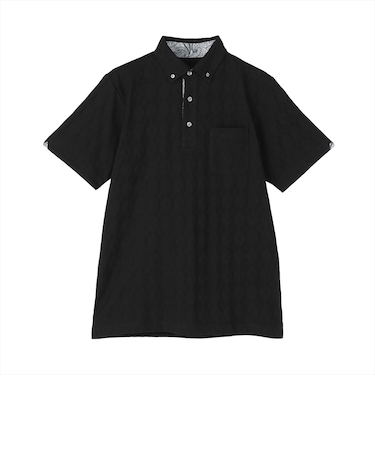 デザインポロシャツ ボタンダウン 半袖 メンズ