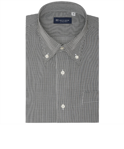 【吸水速乾】 ボタンダウン 半袖 形態安定 ワイシャツ