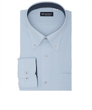 【ストレッチ・大きいサイズ】 ボタンダウン 長袖 形態安定 ニットシャツ