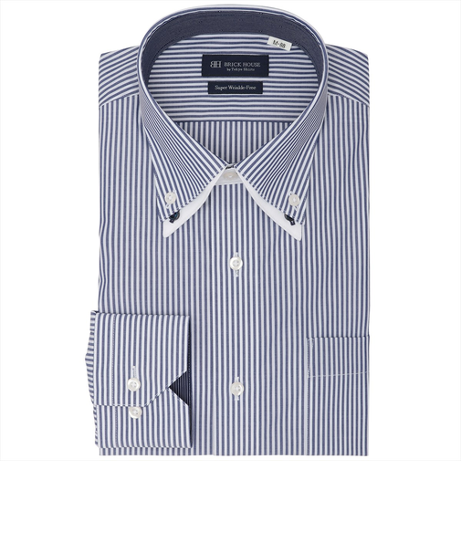 【超形態安定・大きいサイズ】 ボタンダウン 長袖 形態安定 ワイシャツ