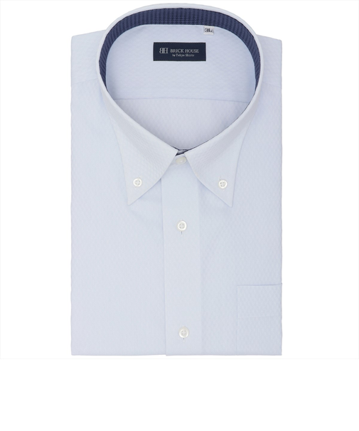 【吸水速乾・大きいサイズ】 ボタンダウン 半袖 形態安定 ワイシャツ