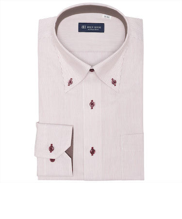 ボタンダウン 長袖 形態安定 ワイシャツ