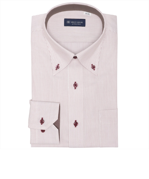 ボタンダウン 長袖 形態安定 ワイシャツ