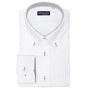 【COFREX・大きいサイズ】 ボタンダウン 長袖 形態安定 ワイシャツ