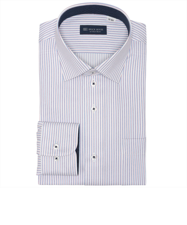 【COFREX】 ワイド 長袖 形態安定 ワイシャツ