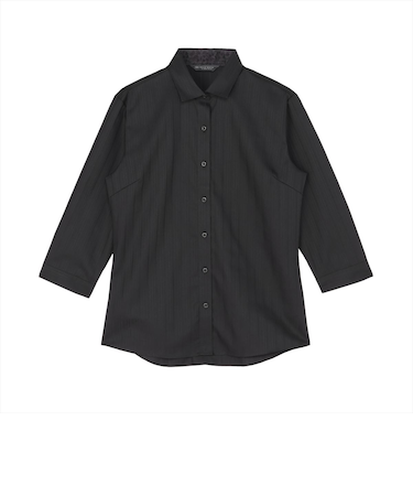 ワイド 七分袖 形態安定 レディースシャツ