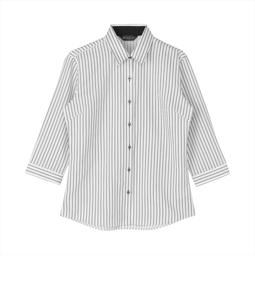 【透け防止】 レギュラー 七分袖 形態安定 レディースシャツ