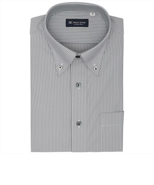 BEAUTY&YOUTH 半袖ストレッチ ボタンダウンシャツ ストレッチ】 ボタンダウン 半袖 形態安定 ニットシャツ