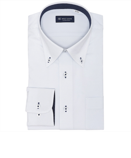 【COFREX】 ボタンダウン 長袖 形態安定 ワイシャツ