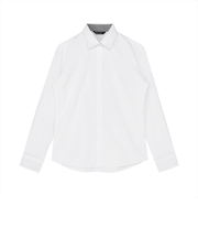 【透け防止】 ワイド 長袖 形態安定 レディースシャツ