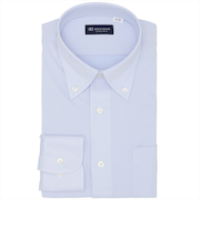 【ストレッチ】 ボタンダウン 長袖 形態安定 ワイシャツ ニットシャツ （使用素材：東レFIELDSENSOR(R)秒乾(R)）