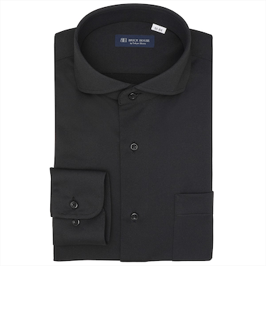 【ストレッチ】 ホリゾンタルワイド 長袖 形態安定 ワイシャツ ニットシャツ (使用素材:東レFIELDSENSOR(R)秒乾(R))