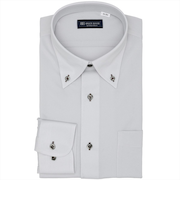 【ストレッチ】 ボタンダウン 長袖 形態安定 ワイシャツ ニットシャツ （使用素材：東レFIELDSENSOR(R)秒乾(R)）