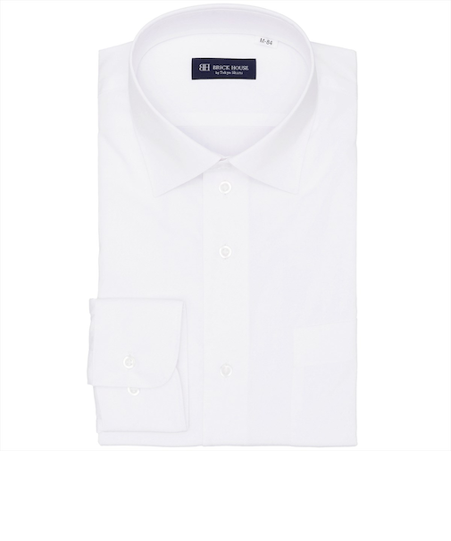 ワイド 長袖 形態安定 ワイシャツ