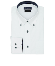 【超形態安定】 ボタンダウン 長袖 形態安定 ワイシャツ