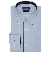 【超形態安定】 ボタンダウン 長袖 形態安定 ワイシャツ