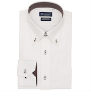 【超形態安定】 ボットーニ 長袖 形態安定 綿100% ワイシャツ