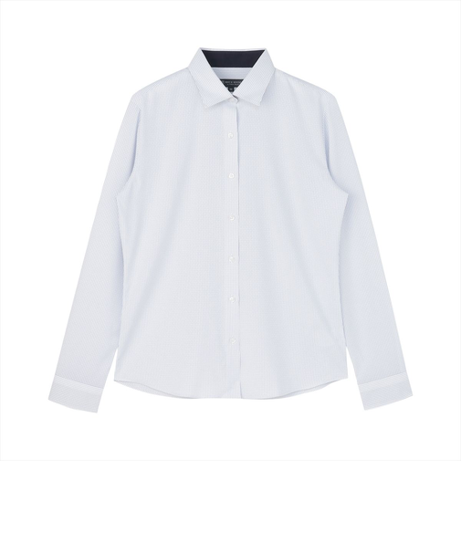 【COFREX】 ワイド 長袖 形態安定 レディースシャツ