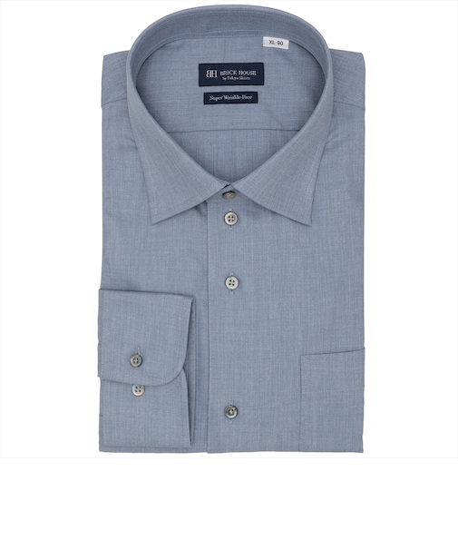 【超形態安定・大きいサイズ】 ワイド 長袖 形態安定 ワイシャツ