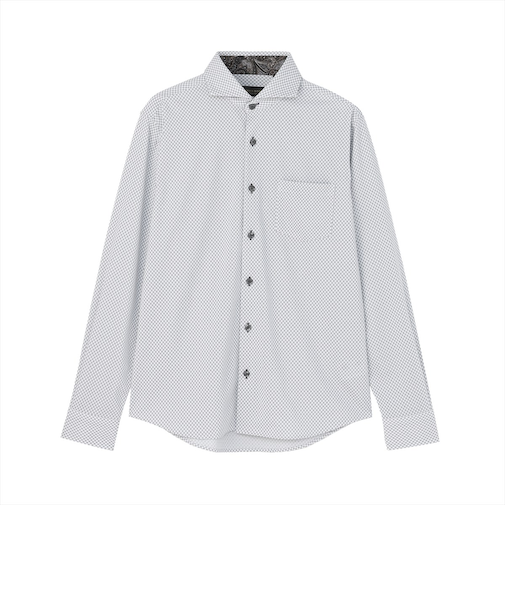 【ストレッチ】 デザインカジュアルシャツ ホリゾンタルワイド 長袖 ニットシャツ メンズ