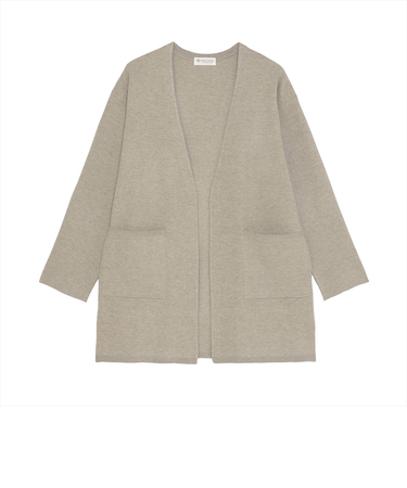 アウター ノーカラー コーディガン レディース