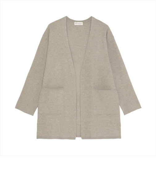 アウター ノーカラー コーディガン レディース