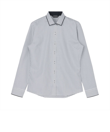 【透け防止】 ワイド 長袖 形態安定 レディースシャツ