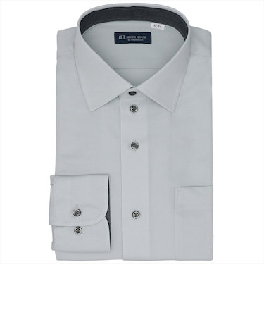 【ストレッチ】 ワイド 長袖 形態安定 ワイシャツ ニットシャツ