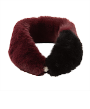 マグネット付 色切替 プチマフラー レディース