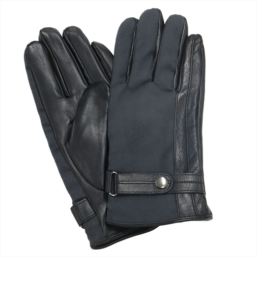 グローブ 手袋 布帛レザーコンビ 本革 メンズ