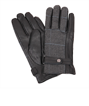 グローブ 手袋 布帛レザーコンビ 本革 メンズ