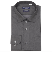 【超形態安定】 ワイド 長袖 形態安定 綿100% ワイシャツ