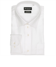 【超形態安定・大きいサイズ】 ワイド 長袖 形態安定 綿100% ワイシャツ