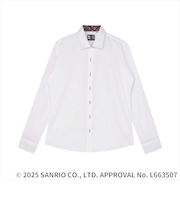 【HELLO KITTY×TOKYO SHIRTS】 ワイド 長袖 形態安定 レディースシャツ