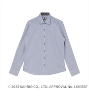 【HELLO KITTY×TOKYO SHIRTS】 ワイド 長袖 形態安定 レディースシャツ