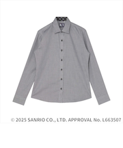 【HELLO KITTY×TOKYO SHIRTS】 ワイド 長袖 形態安定 レディースシャツ