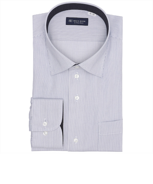 【大きいサイズ】 ワイド 長袖 形態安定 ワイシャツ